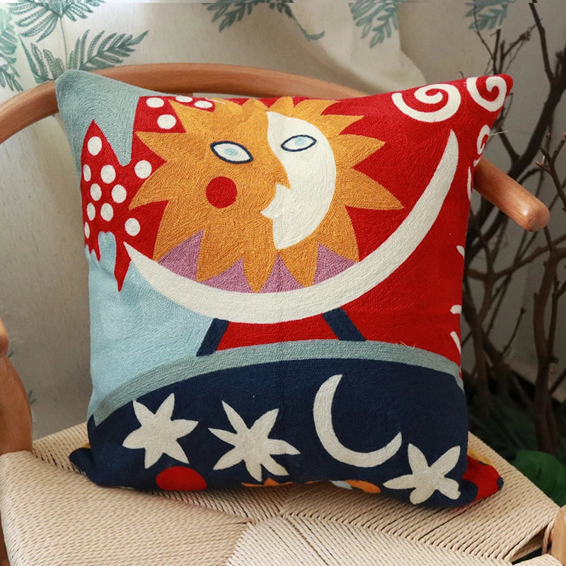 new style Cushion Cover Picasso Embroidered Decorative Throw Pillowcases Abstract Creative Decoration For Home Sofa Car Covers